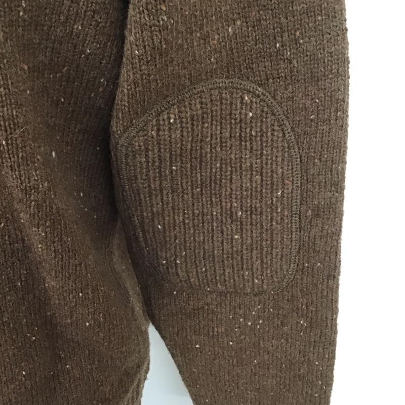 エルエルビーン L.L.Bean ニット、セーター 長袖 S 無地 茶 / ブラウン /  メンズ USED 古着 中古 10111707