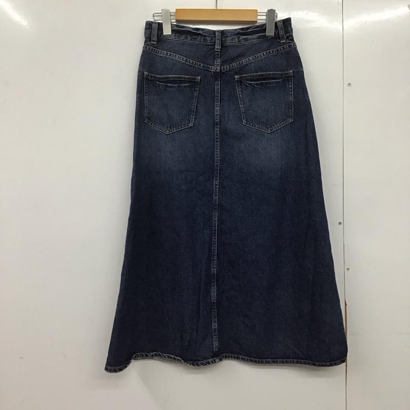 スタディオクリップ studio CLIP スカート ロングスカート デニムスカート ロングスカート フレアスカート M 無地 インディゴ / インディゴ /  レディース USED 古着 中古 10145419