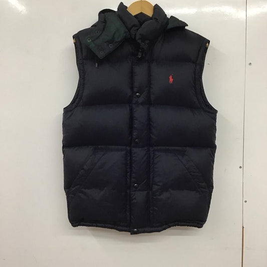 ポロバイラルフローレン Polo by RALPH LAUREN ベスト ベスト ベスト ノースリーブカットソー 前ボタン ダウンベスト S ロゴ、文字 紺 / ネイビー /  メンズ USED 古着 中古 10135480