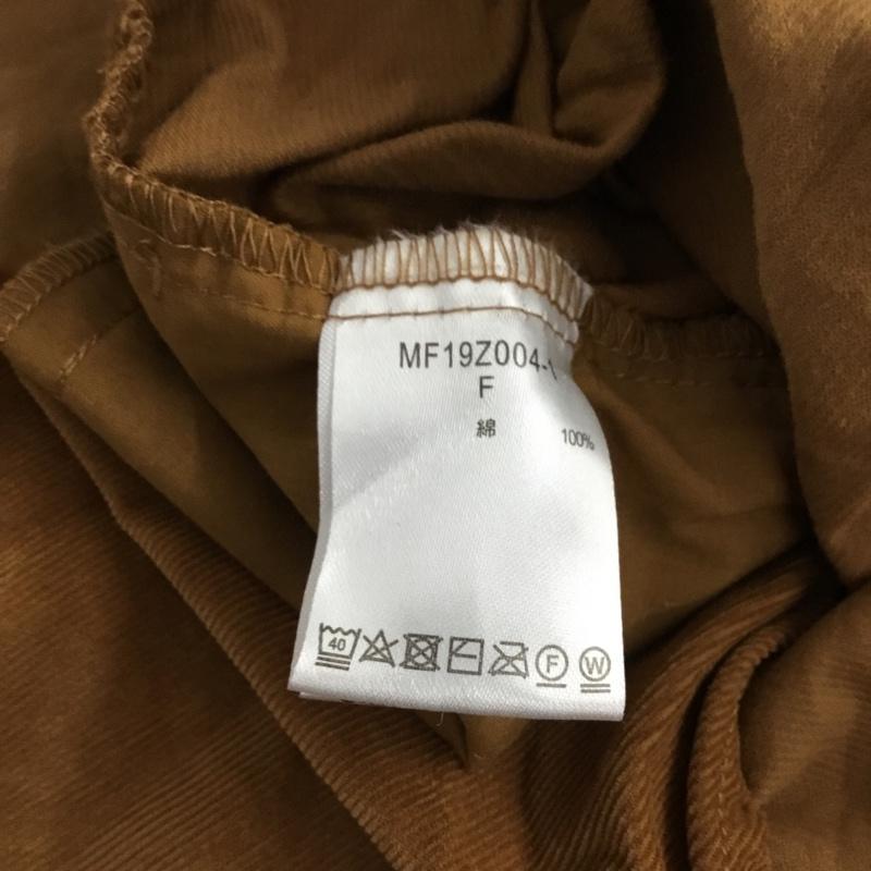 スタディオクリップ studio CLIP チュニック 長袖 MF19Z004-1 コーデュロイ FREE 無地 茶 / ブラウン /  レディース USED 古着 中古 10144661