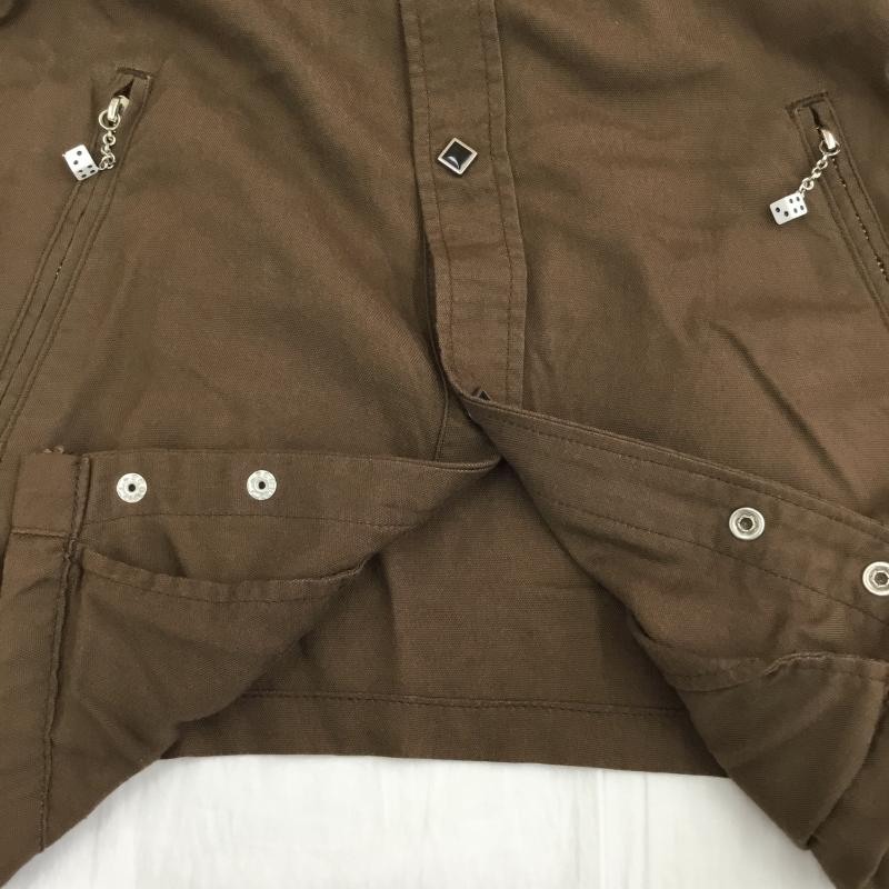 ヒステリックグラマー HYSTERIC GLAMOUR シャツ、ブラウス 長袖 36 ロゴ、文字 茶 / ブラウン /  メンズ USED 古着 中古 10137584