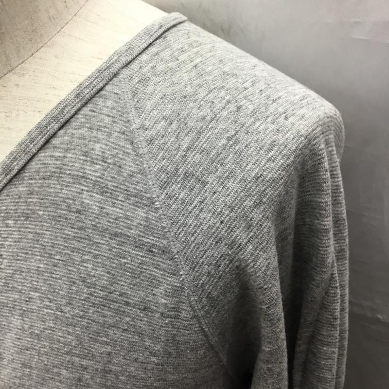 ハリウッドランチマーケット HOLLYWOOD RANCH MARKET カットソー 長袖 長袖カットソー Vネックカットソー ロングスリーブカットソー 無地Tシャツ 4 無地 灰 / グレー /  メンズ USED 古着 中古 10114129