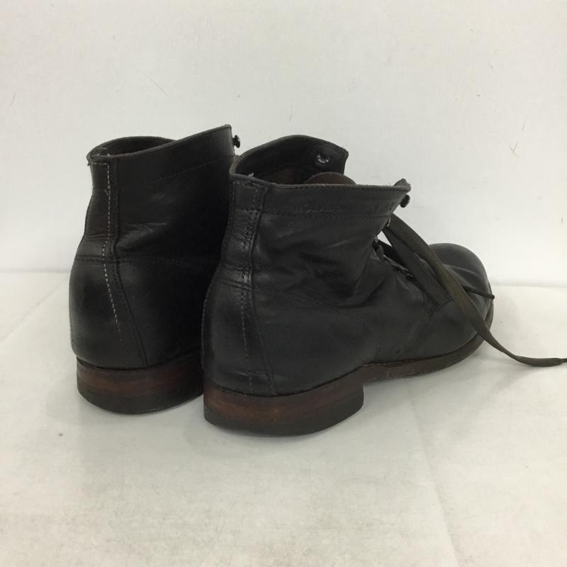 ウルウ゛ァリン WOLVERINE ブーツ ショートブーツ 1000MILE BOOTS レースアップ 無地 黒 / ブラック /  メンズ USED 古着 中古 10142085