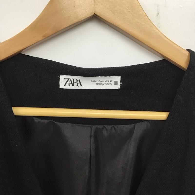 ザラ ZARA ベスト ベスト 7484 068 800 Vネック L 無地 紺 / ネイビー /  レディース USED 古着 中古 10139256