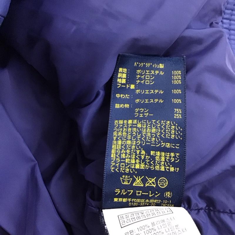 ポロラルフローレン POLO RALPH LAUREN ジャケット、上着 ダウンジャケット XL 無地 紺 / ネイビー / X 桃 / ピンク /  ガールズ USED 古着 中古 10132407