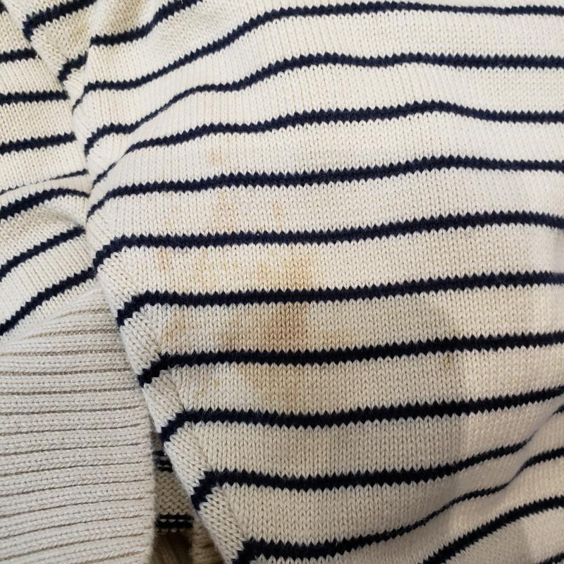 パーリーゲイツ PEARLY GATES ニット、セーター 長袖 3 ボーダー柄 X キャラクター ベージュ / ベージュ / X 黒 / ブラック / X 赤 / レッド /  メンズ USED 古着 中古 10009224