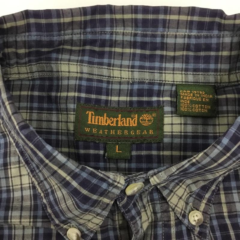 ティンバーランド Timberland シャツ、ブラウス 長袖 長袖シャツ カラーシャツ ポケットシャツ 長袖カットソー チェックシャツ L チェック マルチカラー / マルチカラー /  メンズ USED 古着 中古 10115216