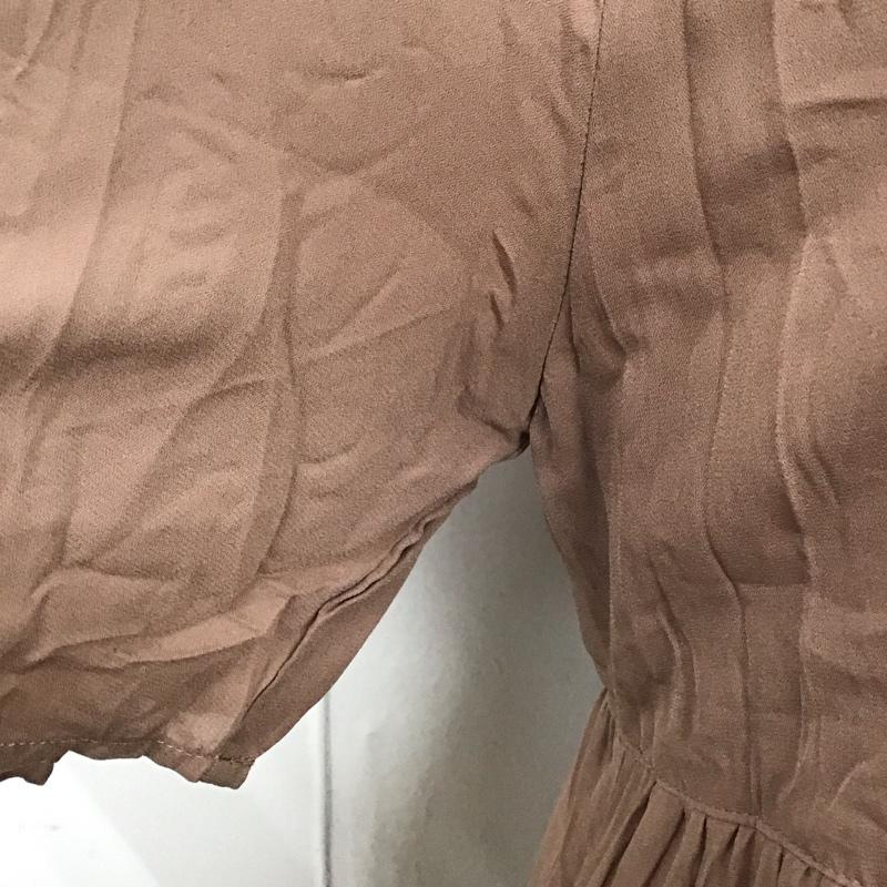 ナチュラルクチュール natural couture ワンピース ロングスカート 半袖 ティアード 後ろリボン FREE 無地 桃 / ピンク /  レディース USED 古着 中古 10115494
