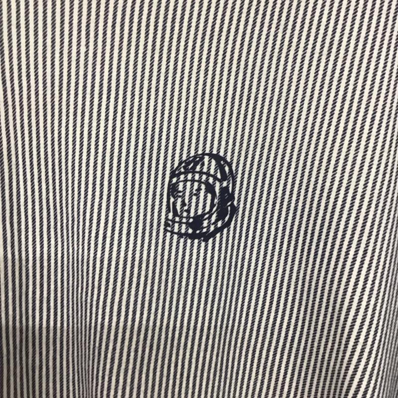 ビリオネア・ボーイズ・クラブ BILLIONAIRE BOYS CLUB Tシャツ 半袖 半袖カットソー プリントTシャツ クルーネックカットソー L ストライプ 白 / ホワイト / X 紺 / ネイビー /  メンズ USED 古着 中古 10133494