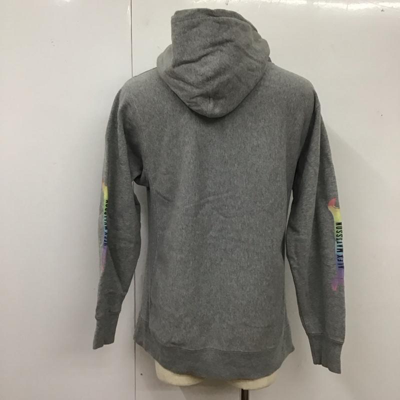 アレックス マットソン ALEX MATTSSON パーカー 長袖 パーカー プルオーバー 裏起毛 ライオン CANDY プリント 灰 / グレー /  メンズ USED 古着 中古 10118088