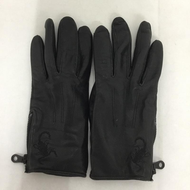 ジィ ヒステリック トリプルエックス Thee Hysteric XXX ファッション小物 手袋 さそり ワンポイント 黒 / ブラック /  メンズ USED 古着 中古 10142109
