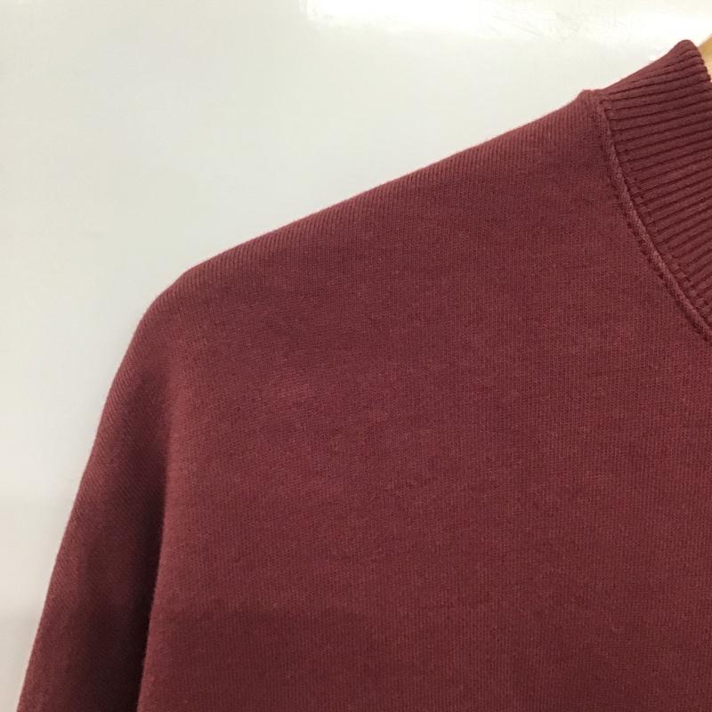 ビームス ハート BEAMS HEART トレーナー 長袖 長袖トレーナー スウェット クルーネック プルオーバー S ロゴ、文字 えんじ / ワインレッド /  メンズ USED 古着 中古 10142381