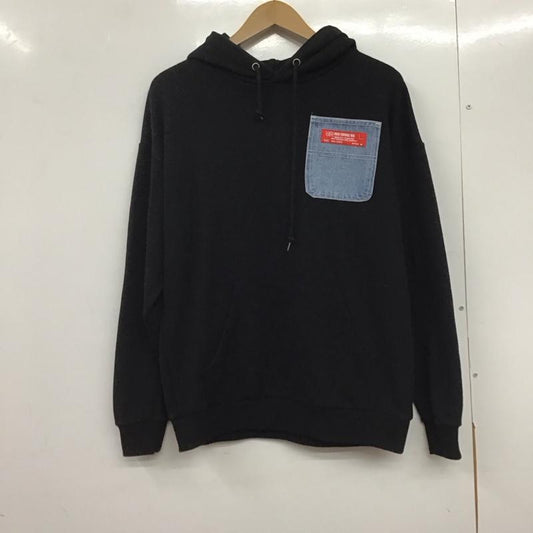 ロデオクラウンズ Rodeo Crowns パーカー 長袖 長袖パーカー プルオーバーパーカー スウェット FREE ロゴ、文字 黒 / ブラック /  レディース USED 古着 中古 10145153