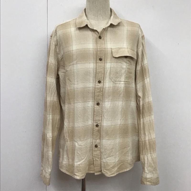 パタゴニア patagonia シャツ、ブラウス 長袖 長袖 L チェック ベージュ / ベージュ /  メンズ USED 古着 中古 10106841