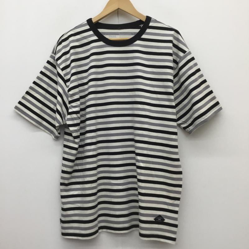 バンズ VANS Tシャツ 半袖 L ボーダー柄 灰 / グレー /  メンズ USED 古着 中古 10110706
