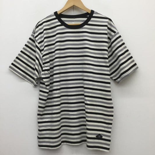 バンズ VANS Tシャツ 半袖 L ボーダー柄 灰 / グレー /  メンズ USED 古着 中古 10110706