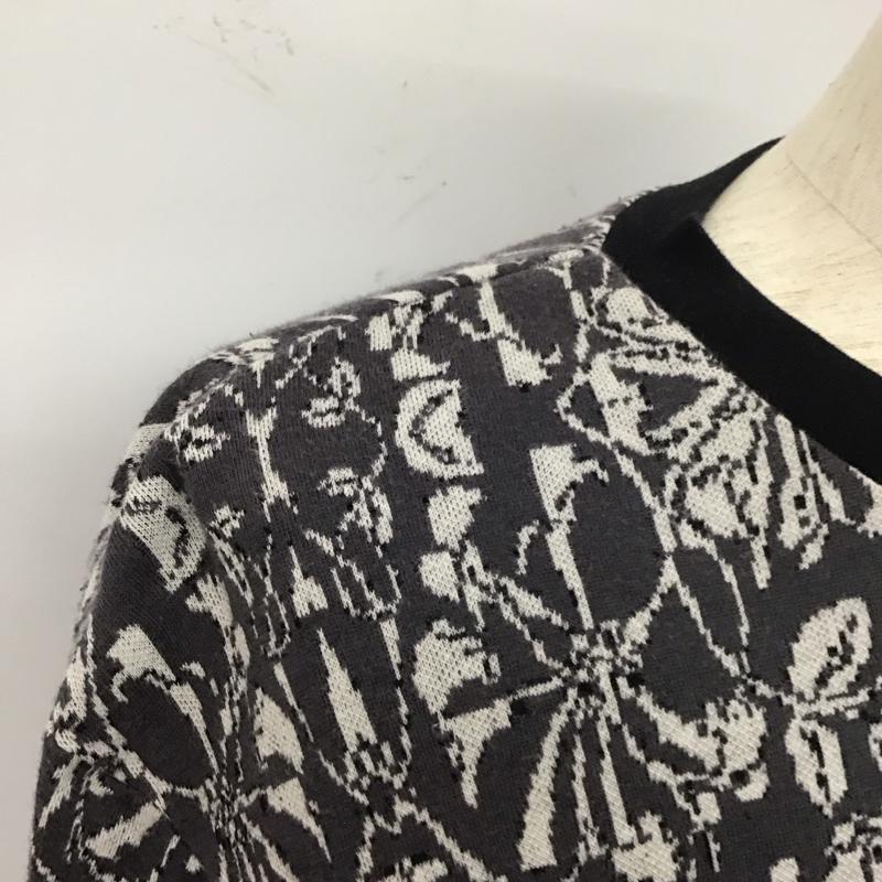 ザラメン ZARA MAN ニット、セーター 長袖 M  黒 / ブラック / X 灰 / グレー / X 白 / ホワイト /  メンズ USED 古着 中古 10109876
