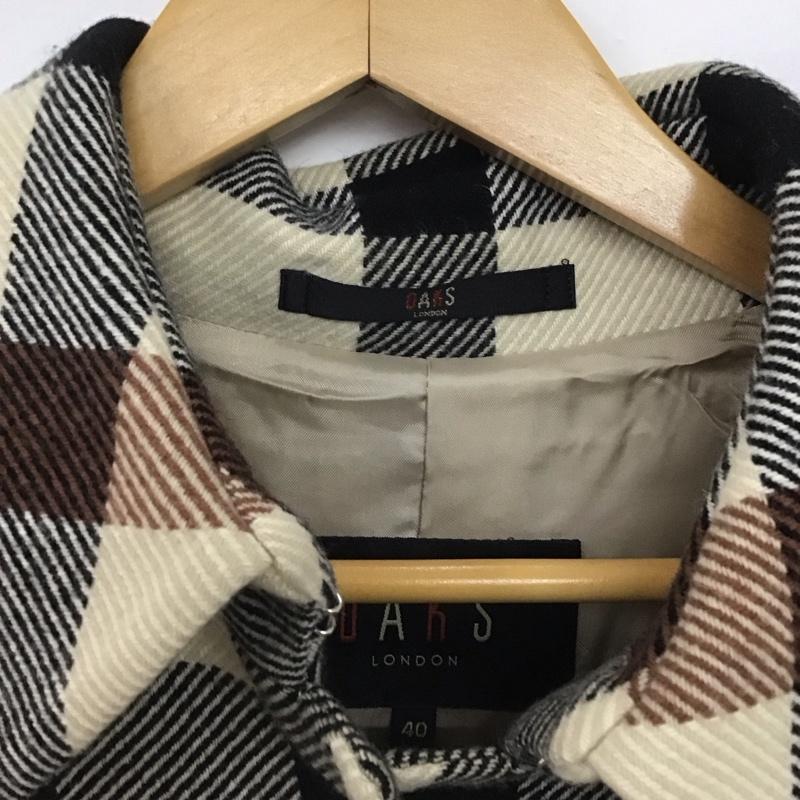 ダックス DAKS コート コート一般 ロングコート カラージャケット アウター チェック ベージュ / ベージュ /  レディース USED 古着 中古 10145117