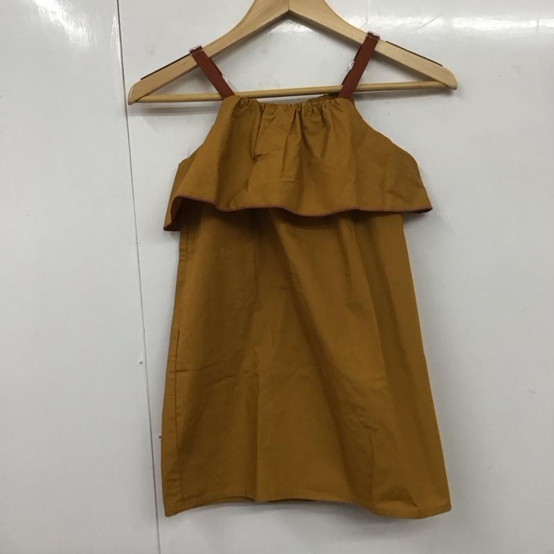 ビーミング バイ ビームス B:MING by BEAMS ワンピース ひざ丈スカート 94-26-0158-443 タイプライター フリル ワンピース キッズ 100cm 100cm 無地 キャメル / キャメル /  ガールズ USED 古着 中古 10113835