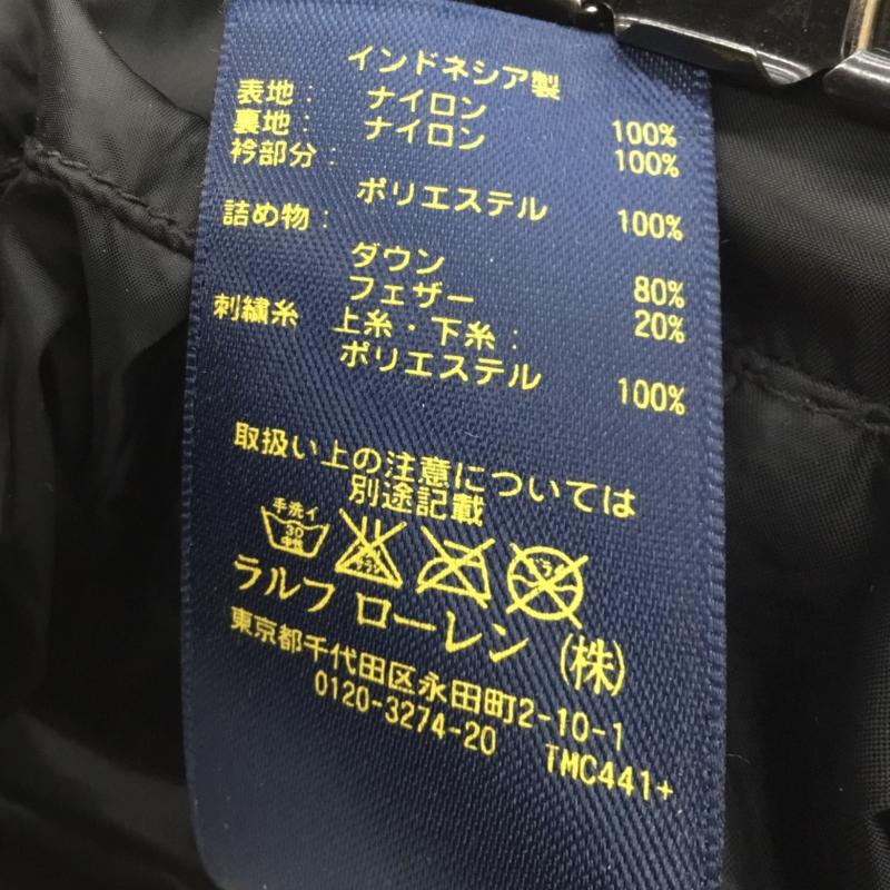 ポロラルフローレン POLO RALPH LAUREN ジャケット、上着 ダウンベスト L ワンポイント X 刺繍 黒 / ブラック /  メンズ USED 古着 中古 10116106