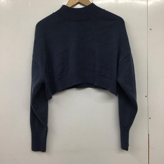 ローリーズファーム LOWRYS FARM ニット、セーター 長袖 FREE 無地 青 / ブルー /  レディース USED 古着 中古 10137392