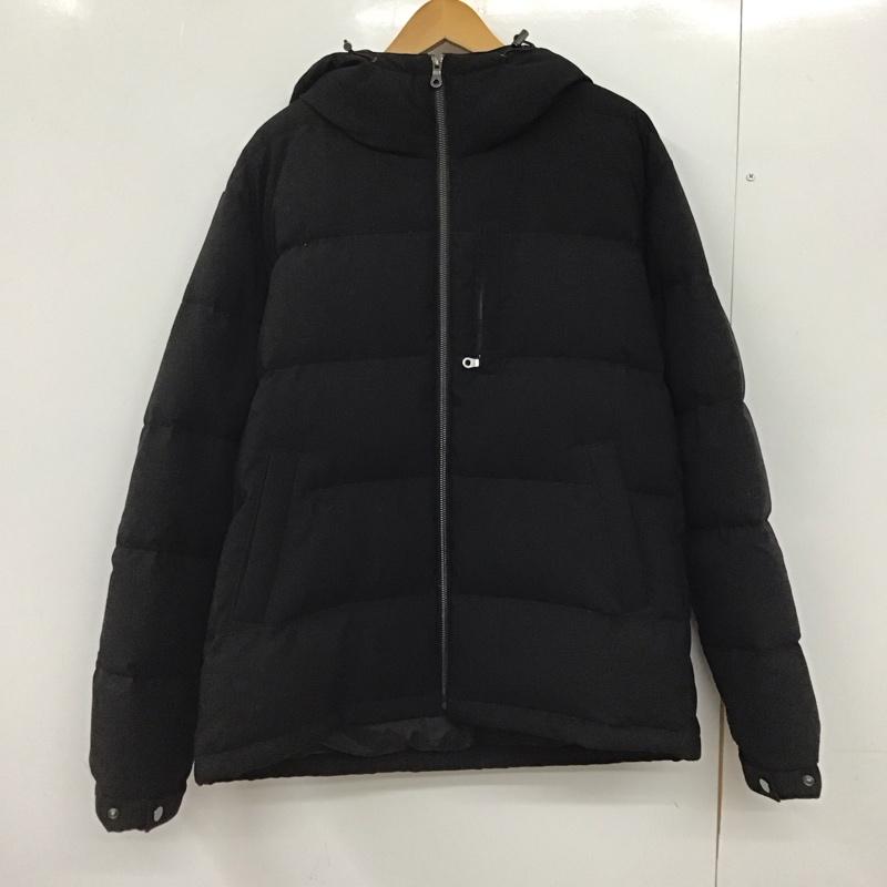 アデイインザライフ ユナイテッドアローズ A day in the life UNITED ARROWS ジャケット、上着 ジャンパー、ブルゾン ジップアップダウンジャケット アウターフード付きジャケット L 無地 黒 / ブラック /  メンズ USED 古着 中古 10147090