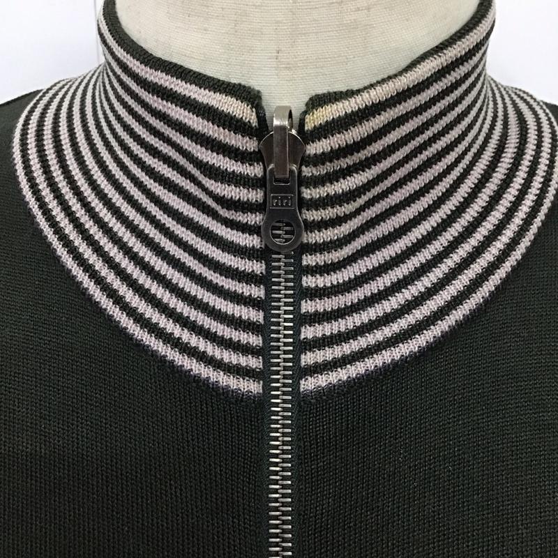 ポールスミス Paul Smith ジャケット、上着 ジャケット、ブレザー ジップアップニットジャケット スタンドカラーニットジャケット リバーシブル L 無地 カーキ / カーキ /  メンズ USED 古着 中古 10123803