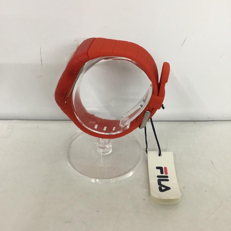フィラ FILA 腕時計 デジタル 130666993 箱有 ロゴ、文字 赤 / レッド /  レディース USED 古着 中古 10135153
