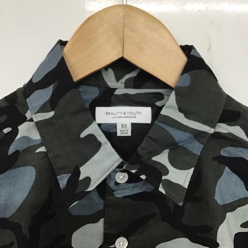 ビューティアンドユースユナイテッドアローズ BEAUTY&YOUTH UNITED ARROWS シャツ、ブラウス 半袖 1216-218-2044 コットン 胸ポケット タグ付き XS カモフラージュ柄・迷彩 マルチカラー / マルチカラー /  メンズ USED 古着 中古 10139613