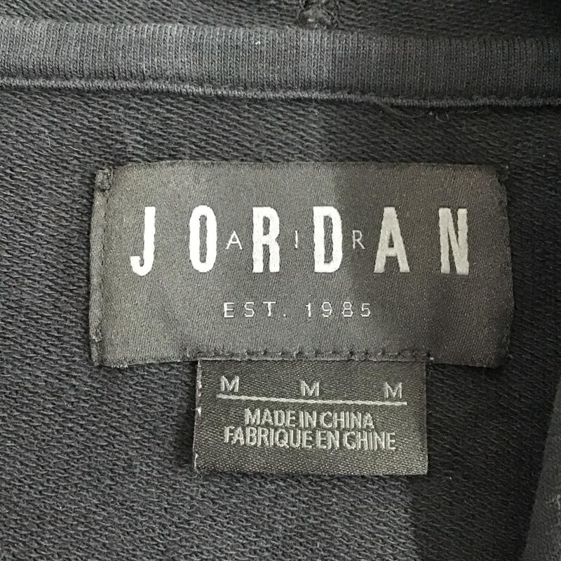 エアジョーダン AIR JORDAN パーカー 半袖 911317-010 SPORTSWEARSHORTSLEEVEHOODEDTOP 半袖パーカー M ロゴ、文字 黒 / ブラック /  メンズ USED 古着 中古 10109793