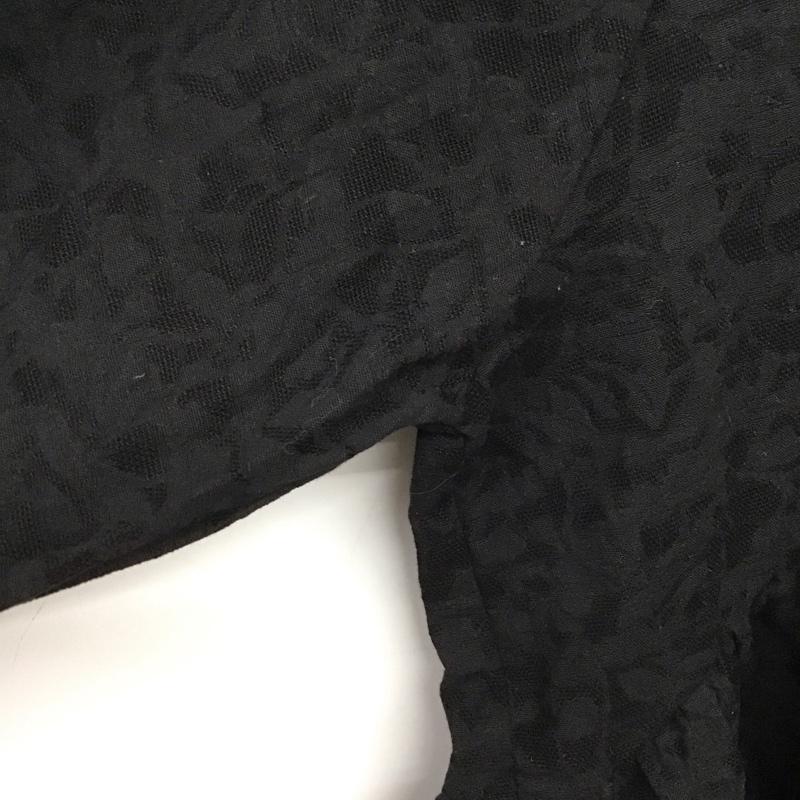 アメリカンホリック AMERICAN HOLIC チュニック 七分袖 HA42L0G0300 ジャガード袖ボリュームチュニック M 総柄 黒 / ブラック /  レディース USED 古着 中古 10146143