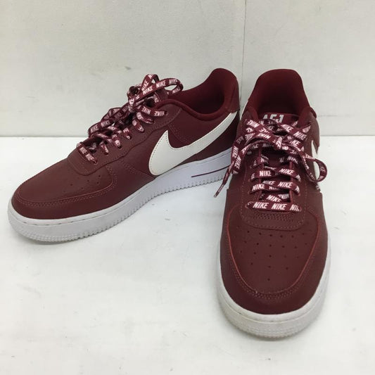 ナイキ NIKE スニーカー スニーカー 823511-605 Nike Air Force 1 Low NBA Team Red 24.5cm ロゴ、文字 白 / ホワイト / X ボルドー / ボルドー /  レディース USED 古着 中古 10130255