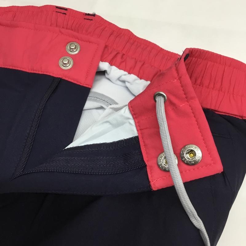 ルコックスポルティフ le coq sportif ウェア ウェア QGWNJH00W レインウエア ゴルフ 上下セット ジャケット パンツ スポーツ L ロゴ、文字 桃 / ピンク / X 紺 / ネイビー /  レディース USED 古着 中古 10135534