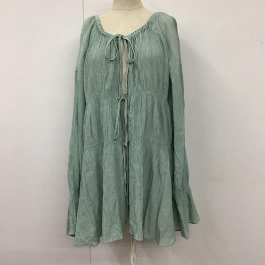 ローリーズファーム LOWRYS FARM カットソー 長袖 LF624202AD ヨウリュウシャーリングブラウス FREE 無地 水色 / ライトブルー /  レディース USED 古着 中古 10115084
