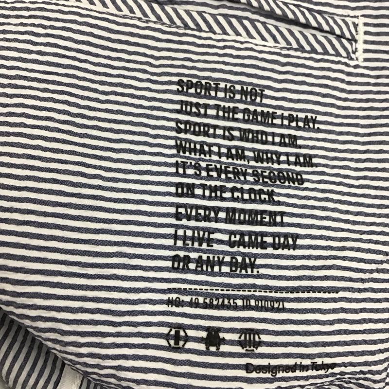 アディダス adidas セットアップ セットアップ セットアップ カジュアルジャケット カジュアルパンツ 2点セット L ボーダー柄 白 / ホワイト / X 青 / ブルー /  メンズ USED 古着 中古 10113780