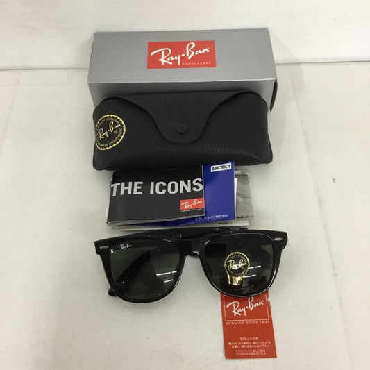 レイバン Ray-Ban めがね・サングラス サングラス RB2140-F WAYFARER カラーレンズ ケース付き ロゴ、文字 黒 / ブラック /  メンズ USED 古着 中古 10129409