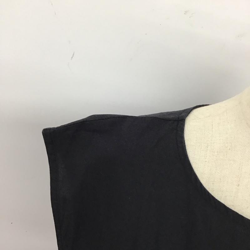 ジュノア JUNOAH ワンピース ロングスカート ノースリーブ ドロスト M 無地 黒 / ブラック /  レディース USED 古着 中古 10115489