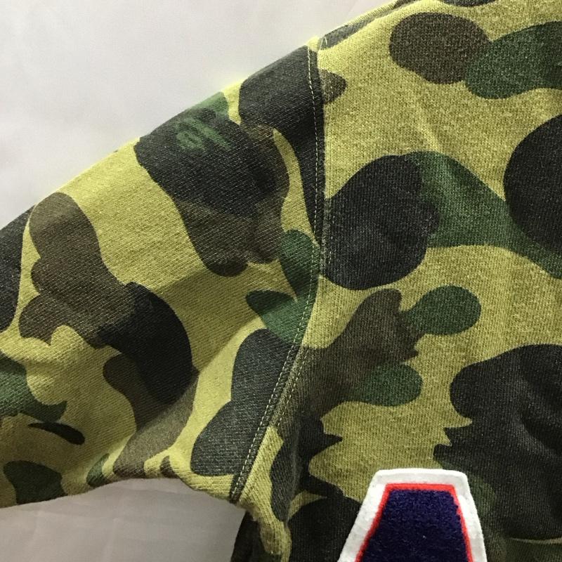 ベイプ BAPE カーディガン 長袖 長袖カーディガン 前開き スウェットカーディガン 110cm カモフラージュ柄・迷彩 マルチカラー / マルチカラー /  ボーイズ USED 古着 中古 10111669