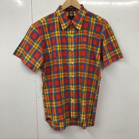 アンドサンズ ANDSUNS シャツ、ブラウス 半袖 L チェック マルチカラー / マルチカラー /  メンズ USED 古着 中古 10132022