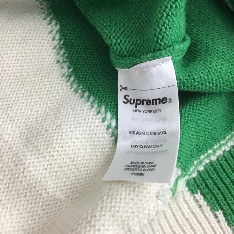 シュプリーム Supreme ニット、セーター 長袖 21AW FacesSweater セーター M プリント 白 / ホワイト /  メンズ USED 古着 中古 10148930