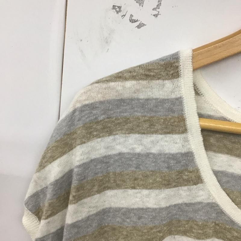 セオリー theory カットソー 半袖 S ボーダー柄 マルチカラー / マルチカラー /  レディース USED 古着 中古 10129663