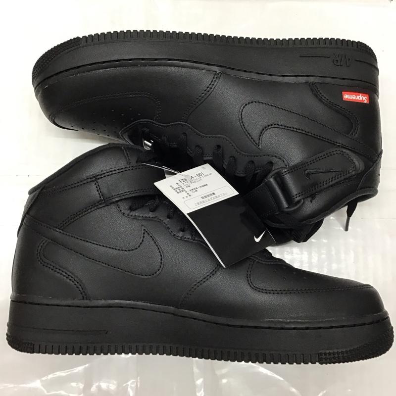 ナイキ NIKE スニーカー スニーカー FZ8784-001 AIR FORCE 1 MID SP Supreme 28.5cm 箱有 28.5cm ロゴ、文字 黒 / ブラック /  メンズ USED 古着 中古 10118873