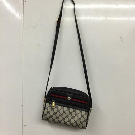 グッチ GUCCI ショルダーバッグ ショルダーバッグ オールドグッチ 56.02.087 GG 総柄 紺 / ネイビー /  レディース USED 古着 中古 10143671