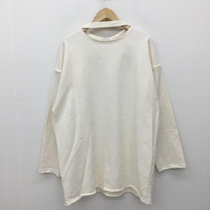 ジーナシス JEANASIS トレーナー 長袖 JS064397CF FREE 無地 アイボリー / アイボリー /  レディース USED 古着 中古 10136770