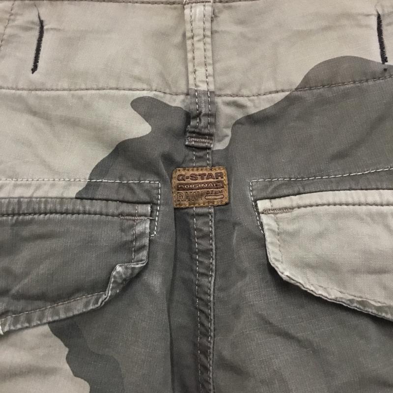 ジースターロゥ G-STAR RAW パンツ ワークパンツ、ペインターパンツ ワークパンツ ワイドパンツ カジュアルパンツ 迷彩 31インチ プリント マルチカラー / マルチカラー /  メンズ USED 古着 中古 10118698