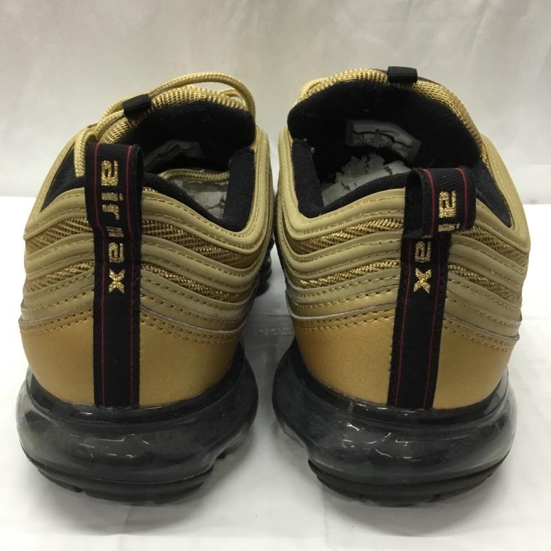 ナイキ NIKE スニーカー スニーカー AJ7291 700 AIR VAPORMAX 97 29cm 箱有 29.0cm ワンポイント 金 / ゴールド / X 黒 / ブラック /  メンズ USED 古着 中古 10111044