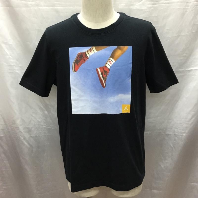 エアジョーダン AIR JORDAN Tシャツ 半袖 da9895-010 ジョーダンジャンプマンフォトS/Sクルー 半袖カットソー プリントTシャツ L プリント 黒 / ブラック /  メンズ USED 古着 中古 10120687