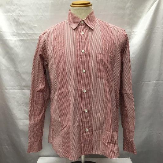 ジュンヤワタナベコムデギャルソンマン JUNYA WATANABE COMME des GARCONS MAN シャツ、ブラウス 長袖 L ストライプ 白 / ホワイト / X 赤 / レッド /  メンズ USED 古着 中古 10106288