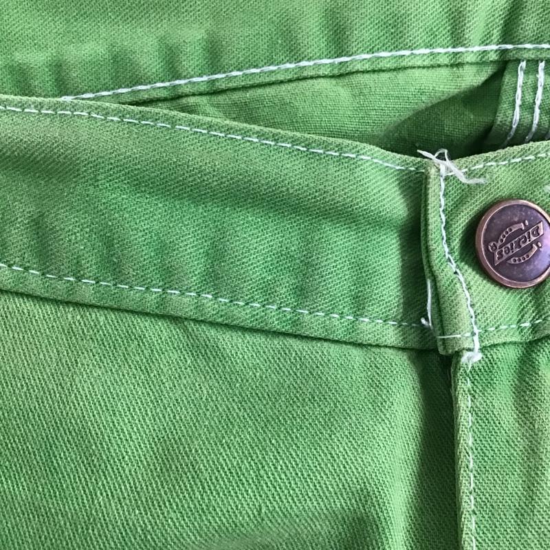 ディッキーズ Dickies パンツ デニム、ジーンズ デニムパンツ ワイドパンツ ストレートパンツ ワークパンツ 無地 緑 / グリーン /  メンズ USED 古着 中古 10105789