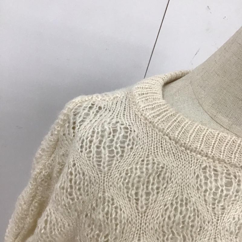 フリークスストア FREAK S STORE ニット、セーター 長袖 FREE 無地 白 / ホワイト /  レディース USED 古着 中古 10121546